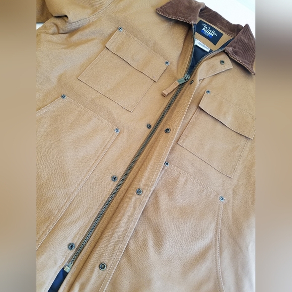 Walls Men's Blizzard Pruf Jacket Brown Large Tall Chest 42 -44  Quilt Lined - Picture 11 of 17